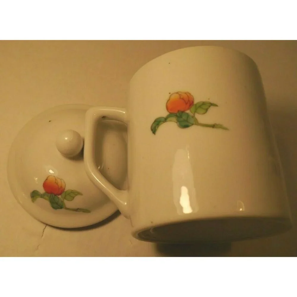 SET OF 2 Vintage WILLIAMS SONOMA GRANDE CUISINE MUGS / CUPS w/LIDS - EUC